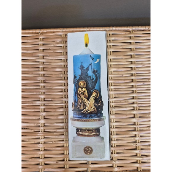 Other - Vintage Christmas Adoration Nativity Candle Holder Holy Family Hong Kong NOS